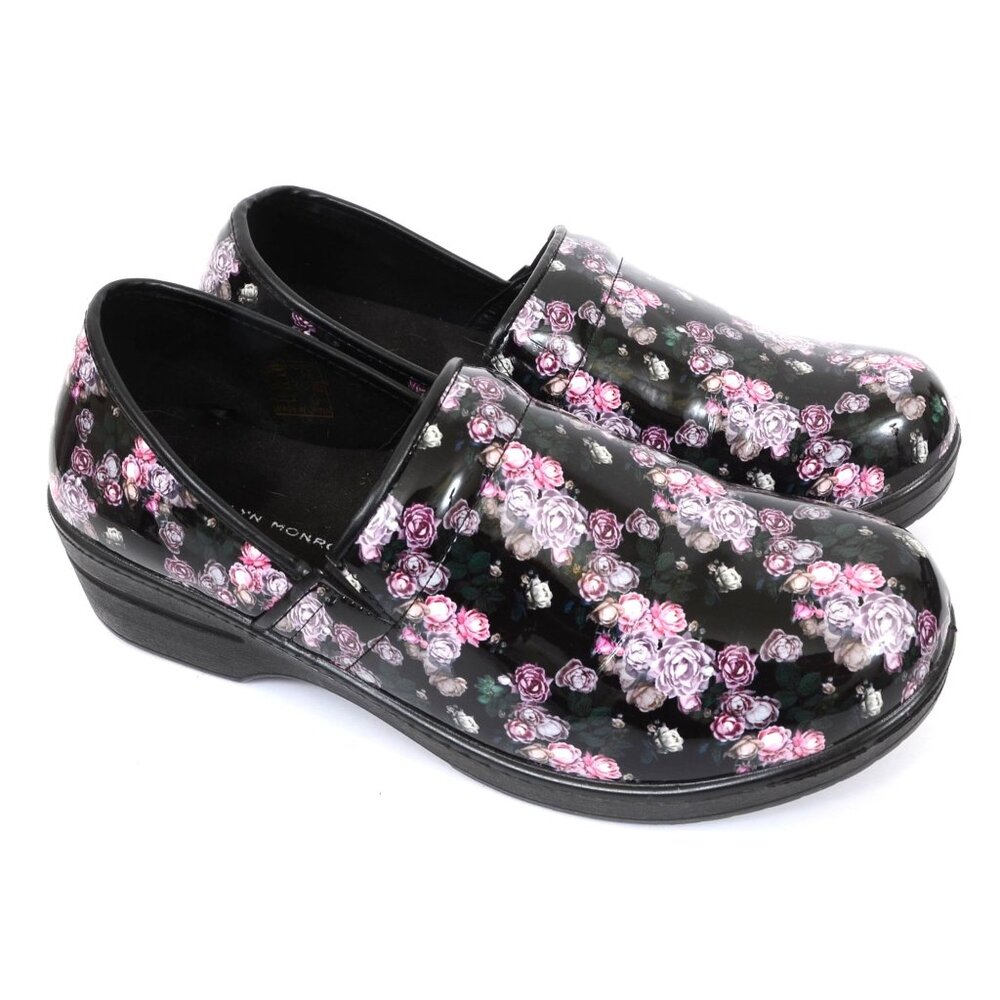 Marilyn Monroe Size 10 Nurse Shoes by Medichic Floral Print Professional Clogs